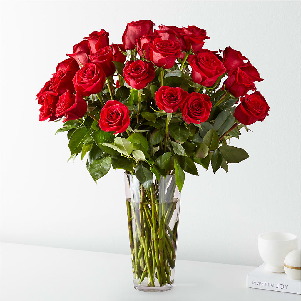 Long Stem Red Rose Bouquet – Garlington Florist, New Bedford MA