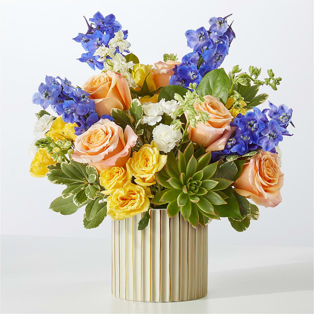 Cobalt Reverie Bouquet – Garlington Florist, New Bedford MA