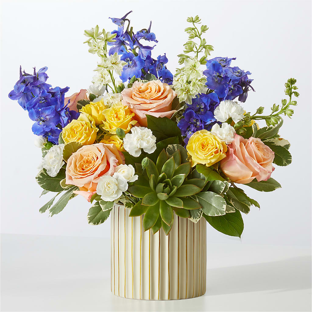 Cobalt Reverie Bouquet – Garlington Florist, New Bedford MA