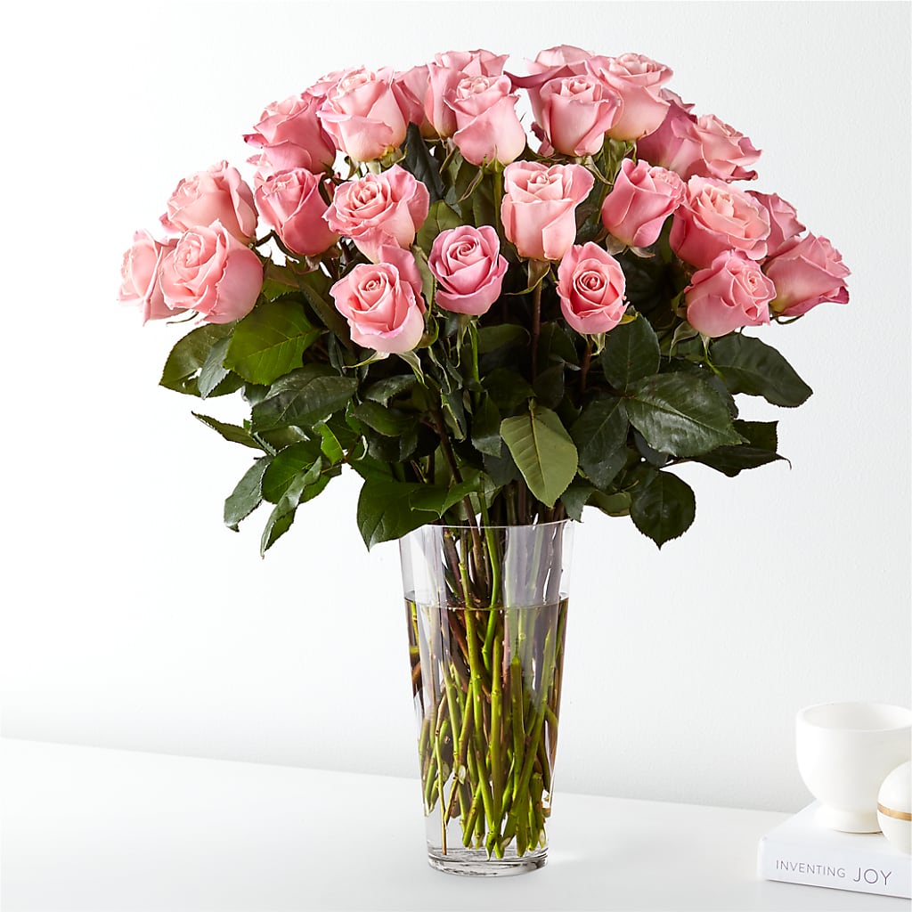 Long Stem Pink Rose Bouquet – Garlington Florist, New Bedford MA