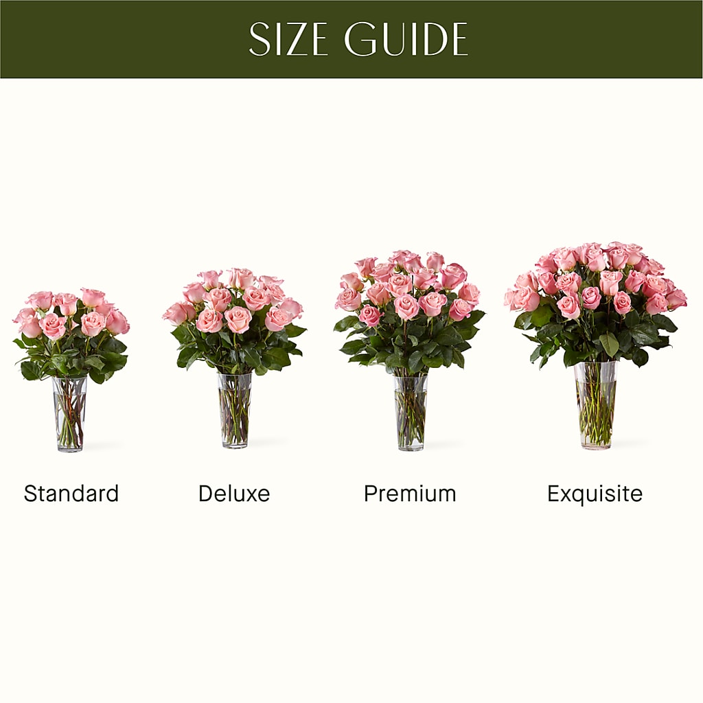 Long Stem Pink Rose Bouquet – Garlington Florist, New Bedford MA