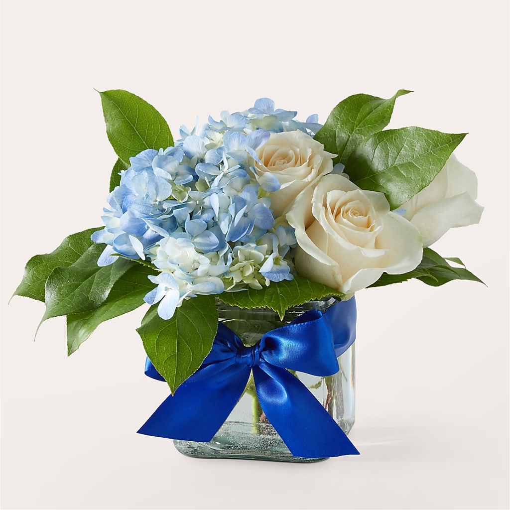 Sky Blue Delight Bouquet – Garlington Florist, New Bedford MA