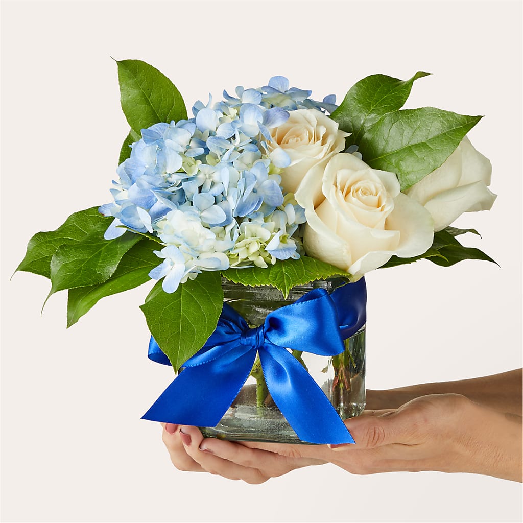 Sky Blue Delight Bouquet – Garlington Florist, New Bedford MA