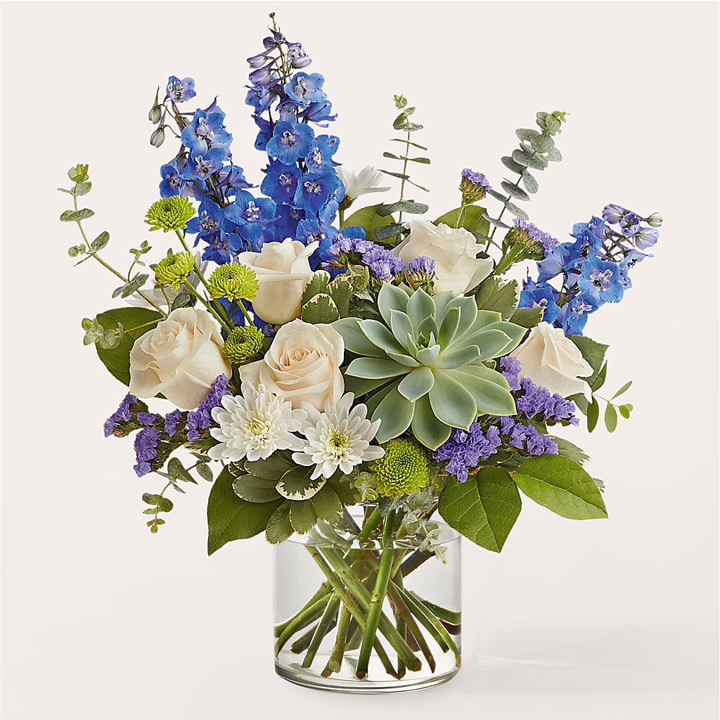Cerulean Waves Bouquet – Garlington Florist, New Bedford MA