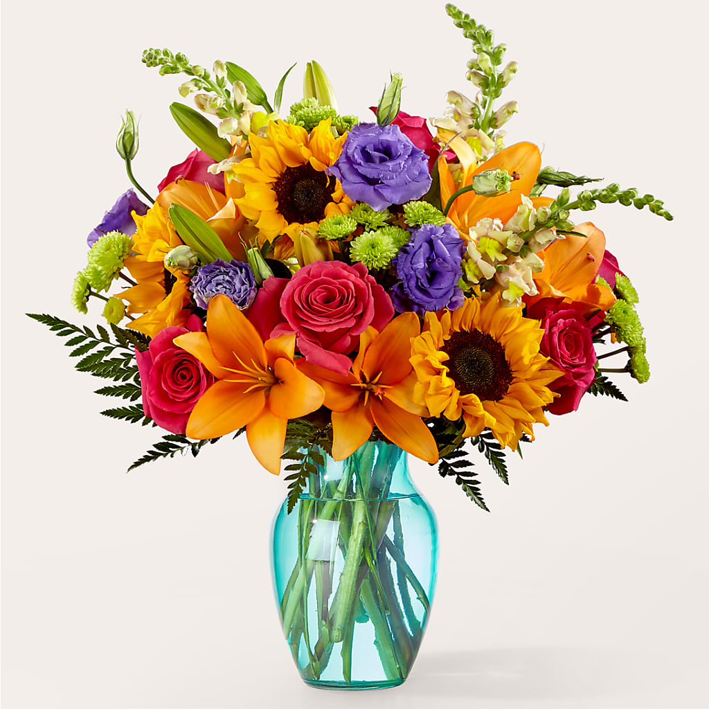 Double Rainbow Bouquet – Garlington Florist, New Bedford MA