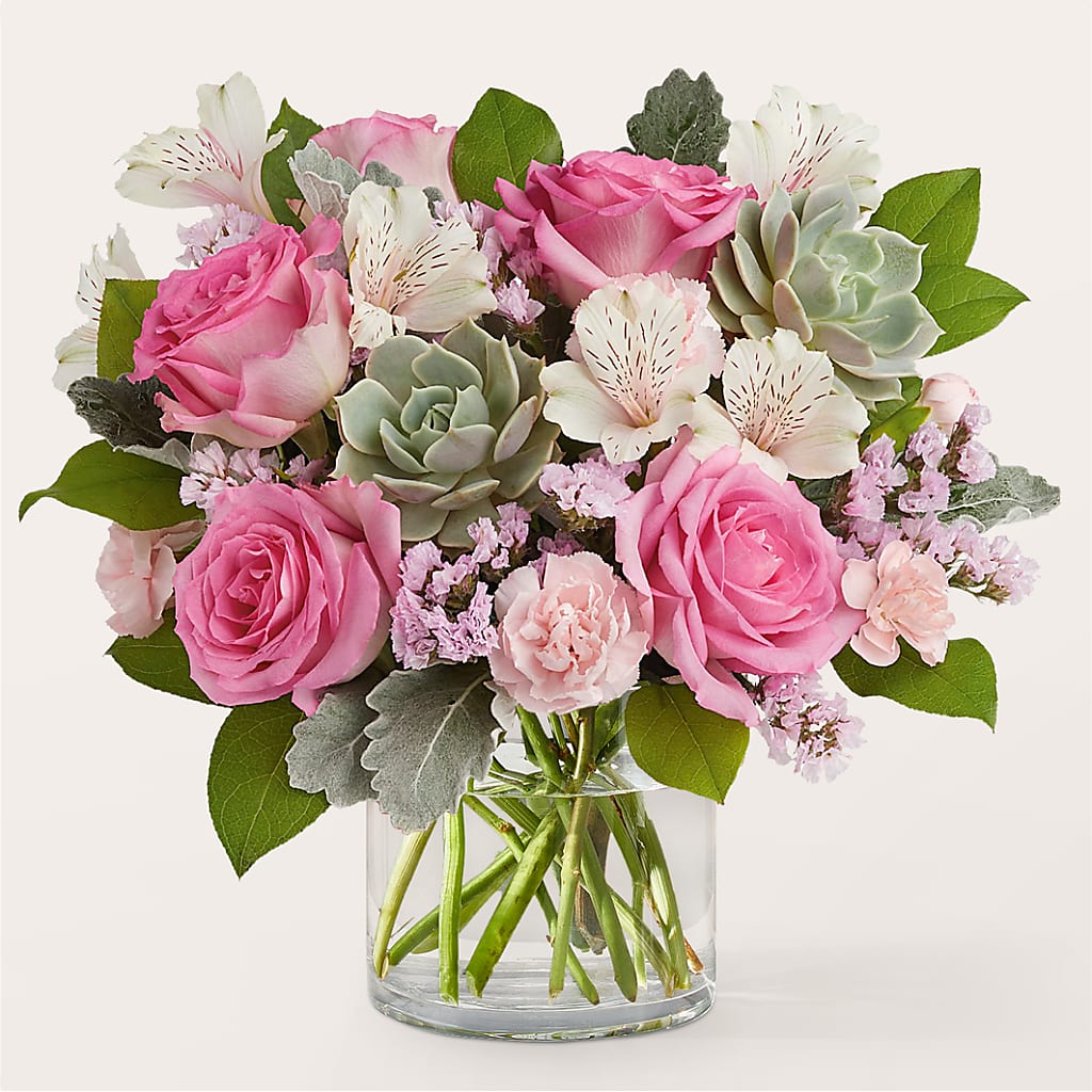 Dusty Rose Bouquet – Garlington Florist, New Bedford MA