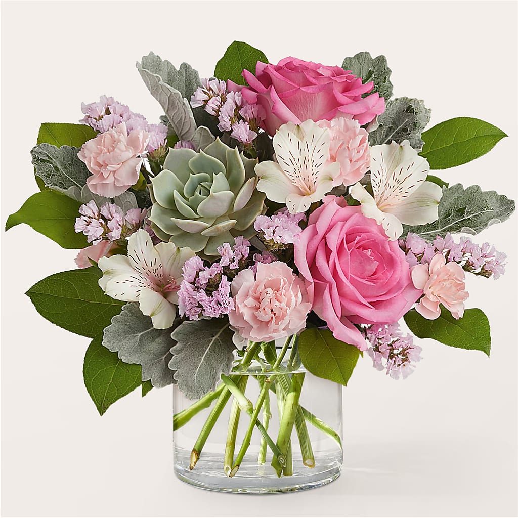 Dusty Rose Bouquet – Garlington Florist, New Bedford MA