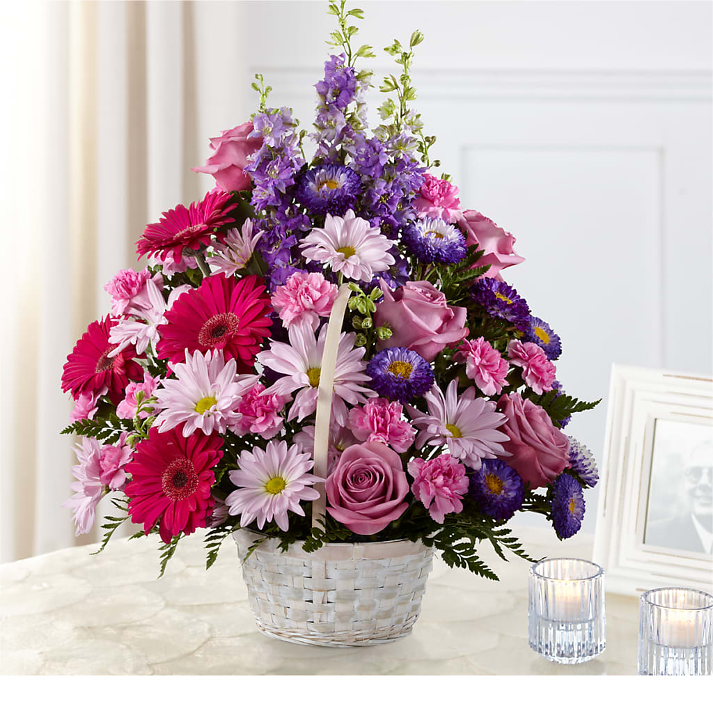 Pastel Peace Basket – Garlington Florist, New Bedford MA