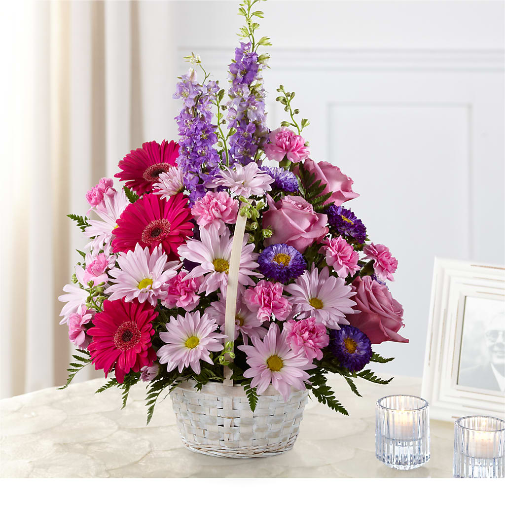 Pastel Peace Basket – Garlington Florist, New Bedford MA