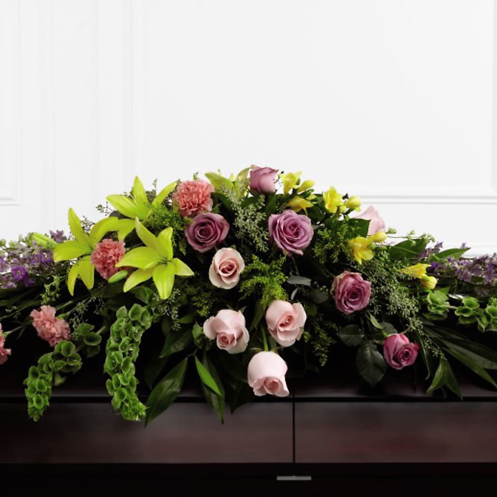 Forever Beloved Casket Spray – Garlington Florist, New Bedford MA