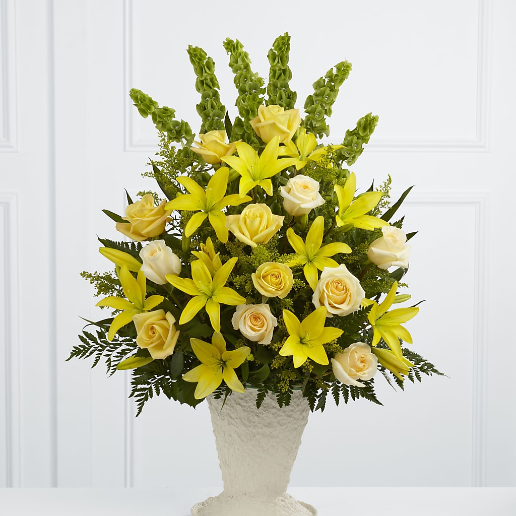 Golden Memories Arrangement – Garlington Florist, New Bedford MA
