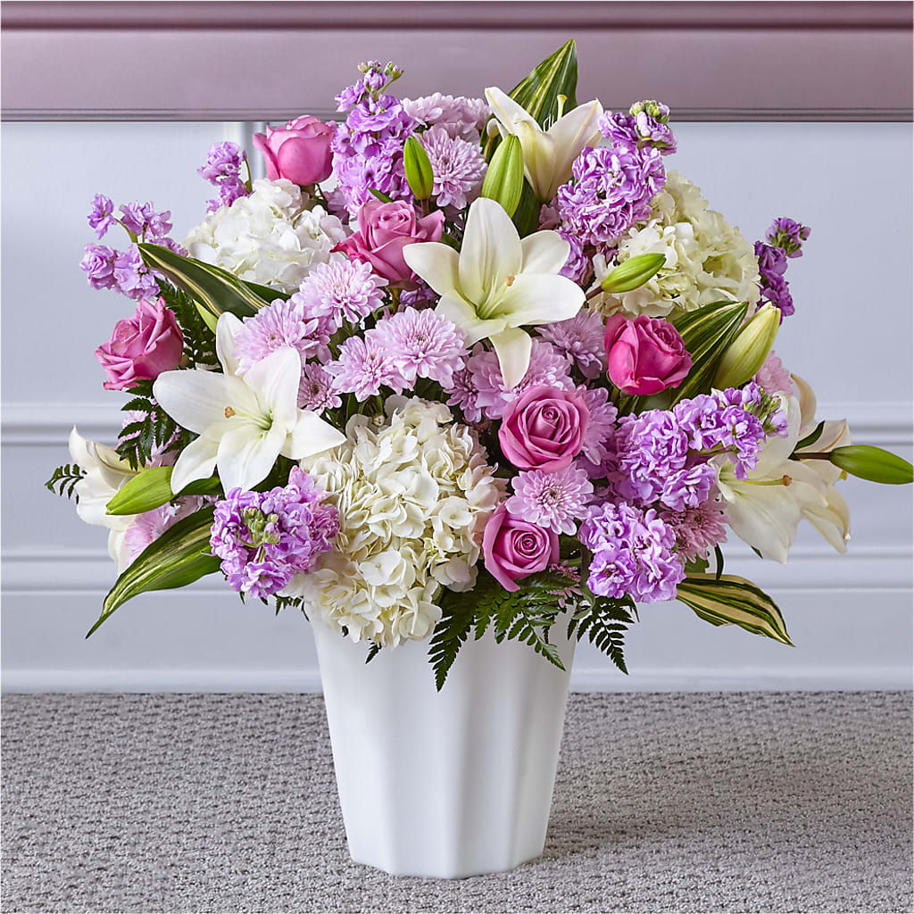 Heaven Sent Floor Basket – Garlington Florist, New Bedford MA