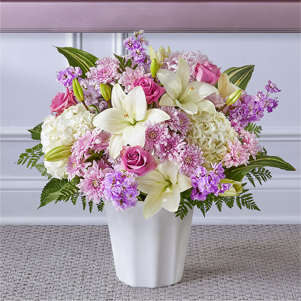 Heaven Sent Floor Basket – Garlington Florist, New Bedford MA