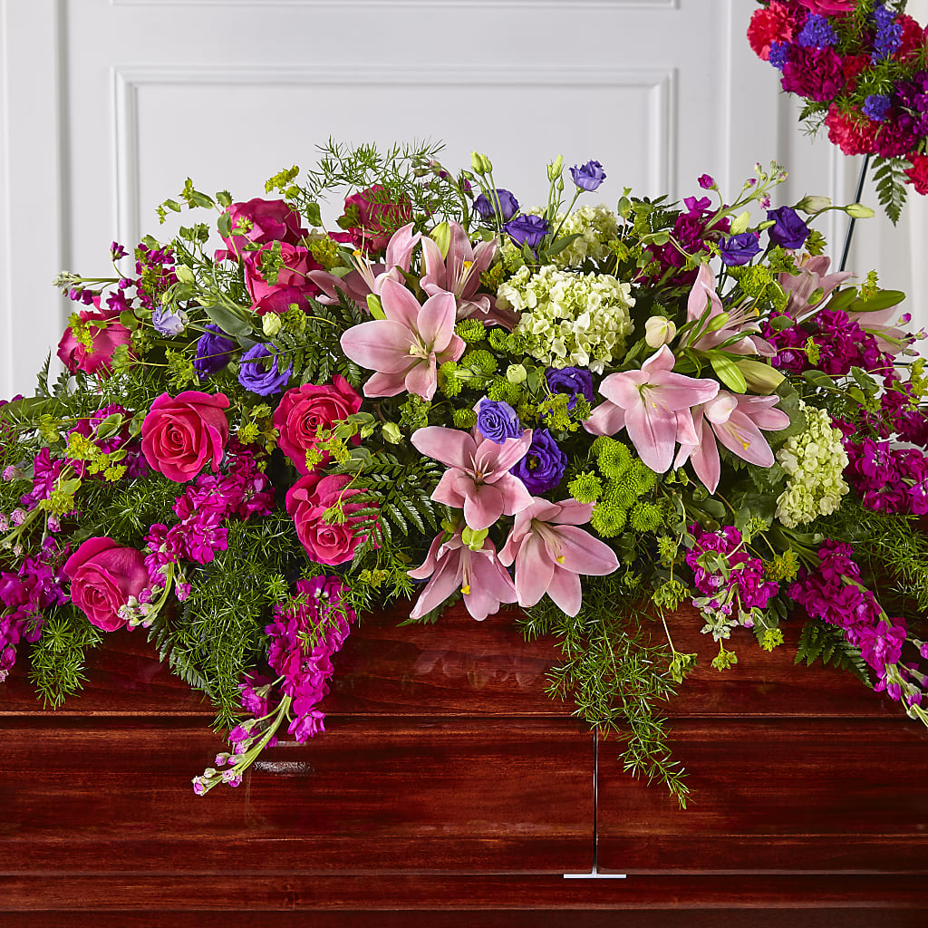 Radiant Tribute Casket Spray – Garlington Florist, New Bedford MA