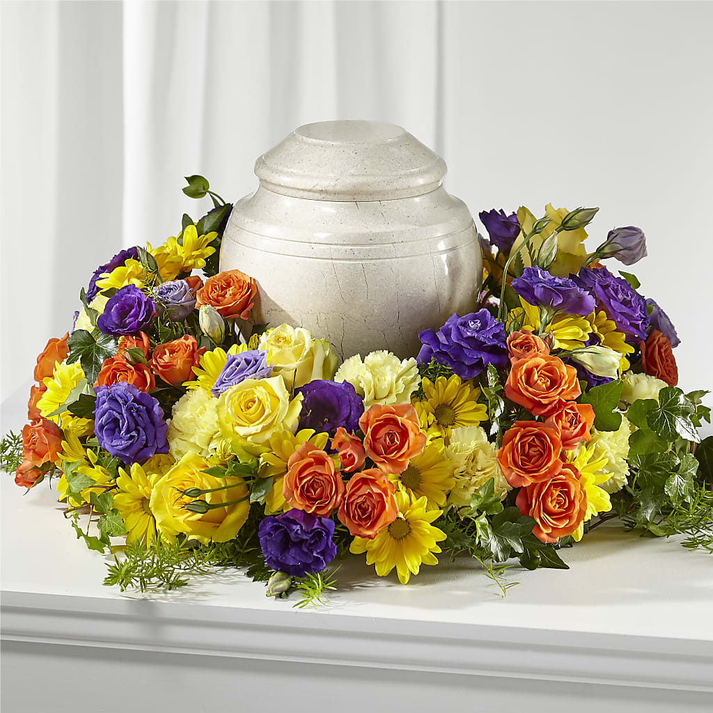 Blossoms of Remembrance Cremation Adornment – Garlington Florist, New Bedford MA