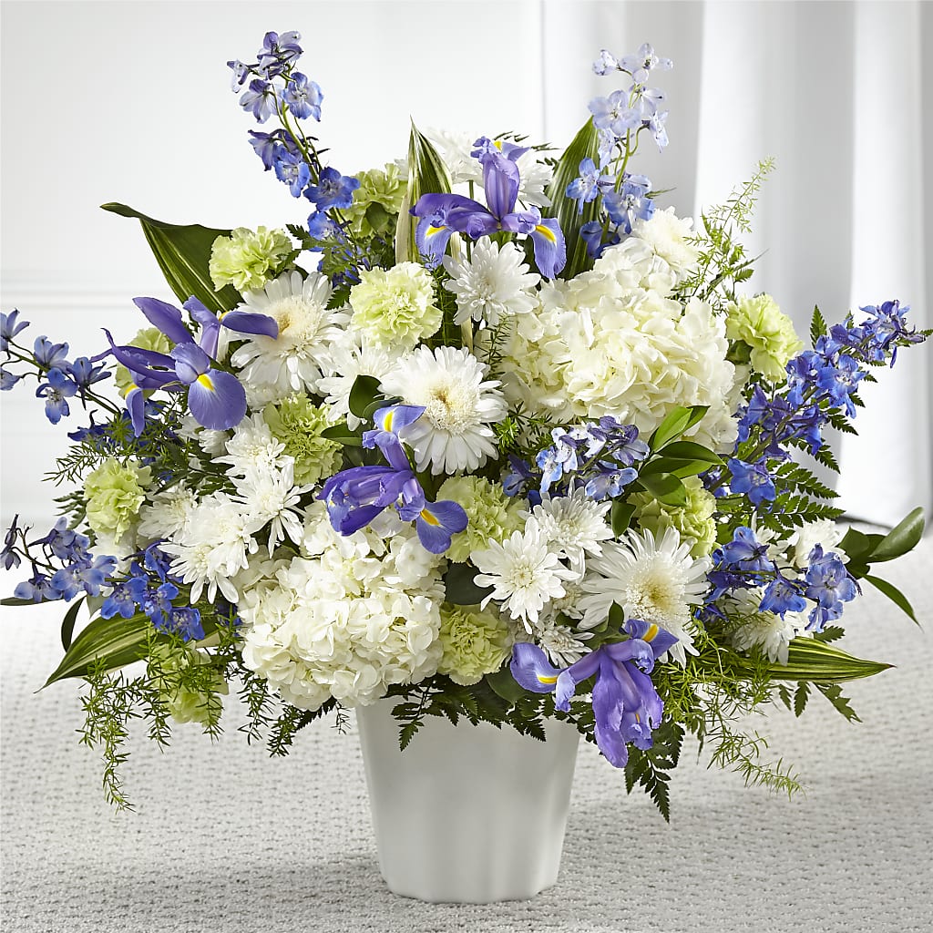 Soft Serenity Floor Basket – Garlington Florist, New Bedford MA