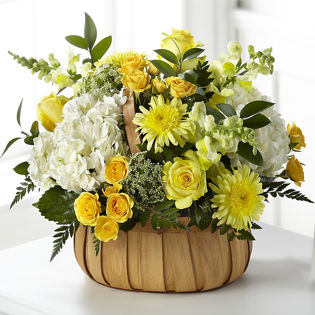 Rustic Remembrance Basket – Garlington Florist, New Bedford MA