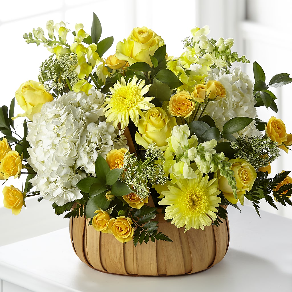 Rustic Remembrance Basket – Garlington Florist, New Bedford MA