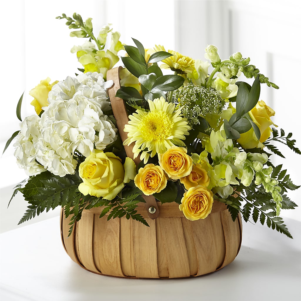 Rustic Remembrance Basket – Garlington Florist, New Bedford MA