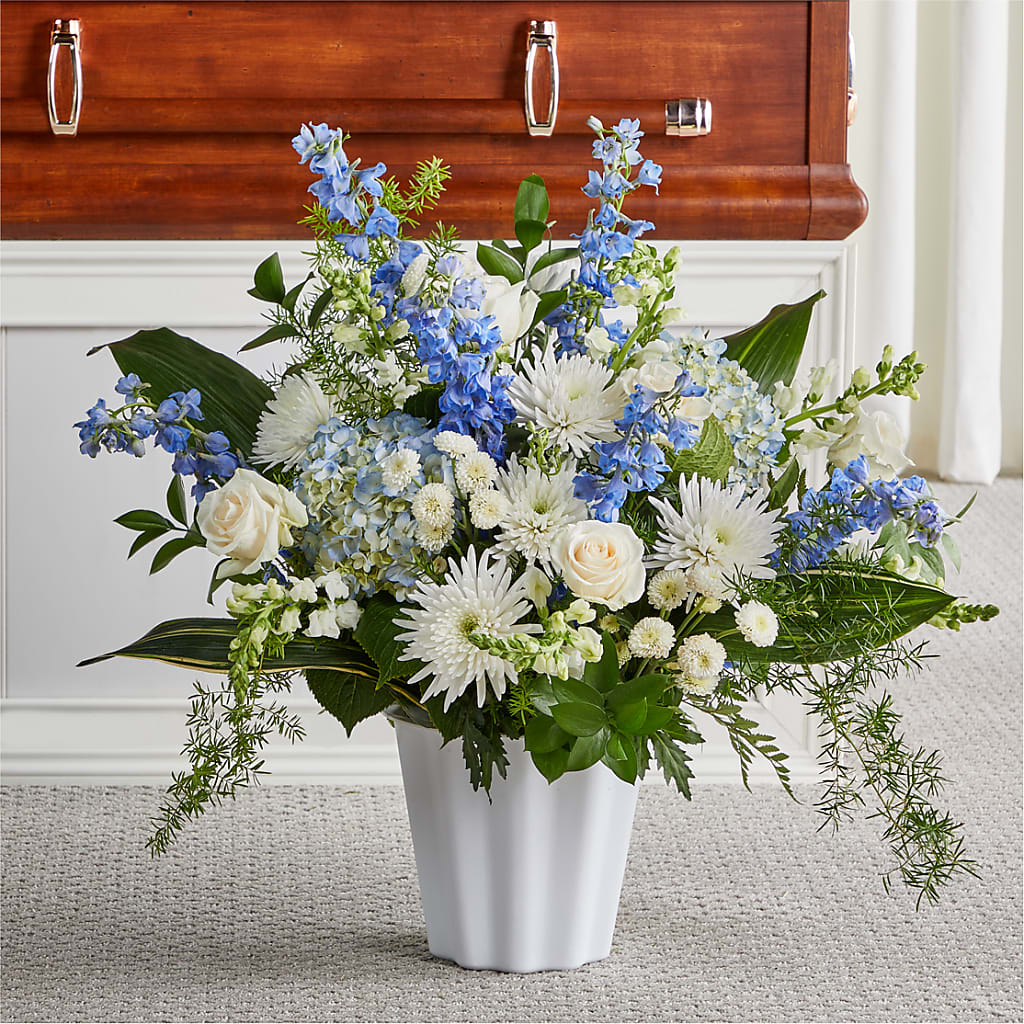 Everlasting Memories Floor Basket – Garlington Florist, New Bedford MA