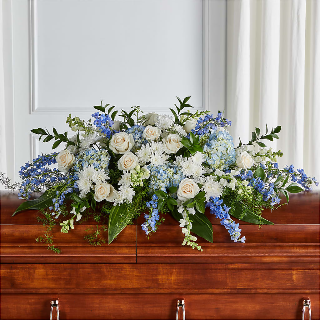 Timeless Essence Casket Spray – Garlington Florist, New Bedford MA