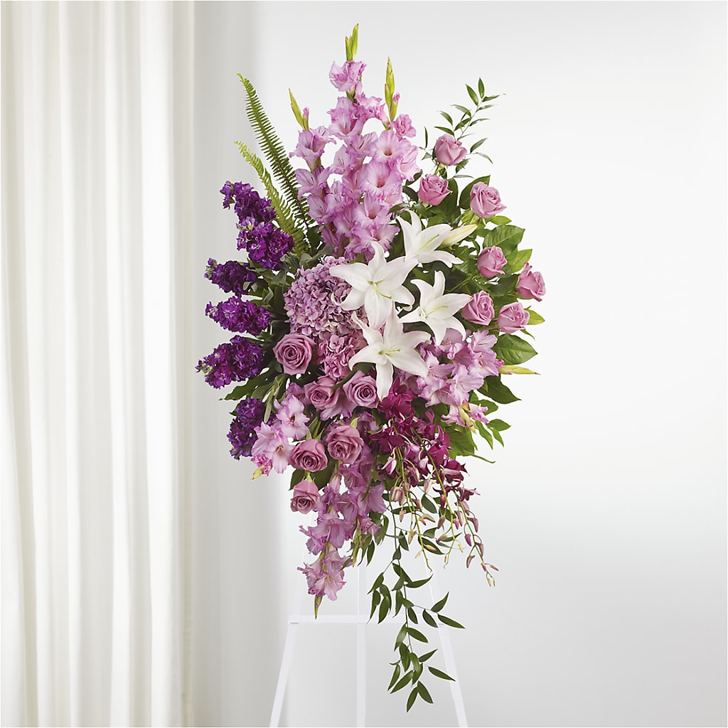 Never Alone Standing Spray – Garlington Florist, New Bedford MA
