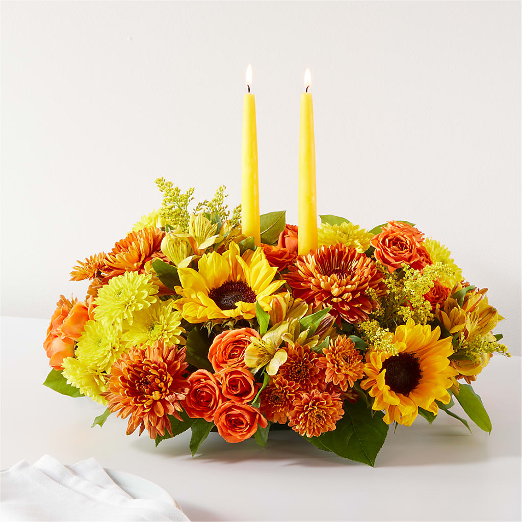 Autumn Harmony Centerpiece – Garlington Florist, New Bedford MA