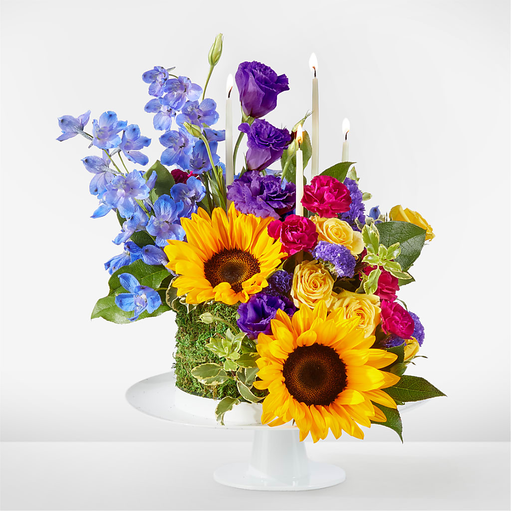 Star of the Day Floral Cake – Garlington Florist, New Bedford MA