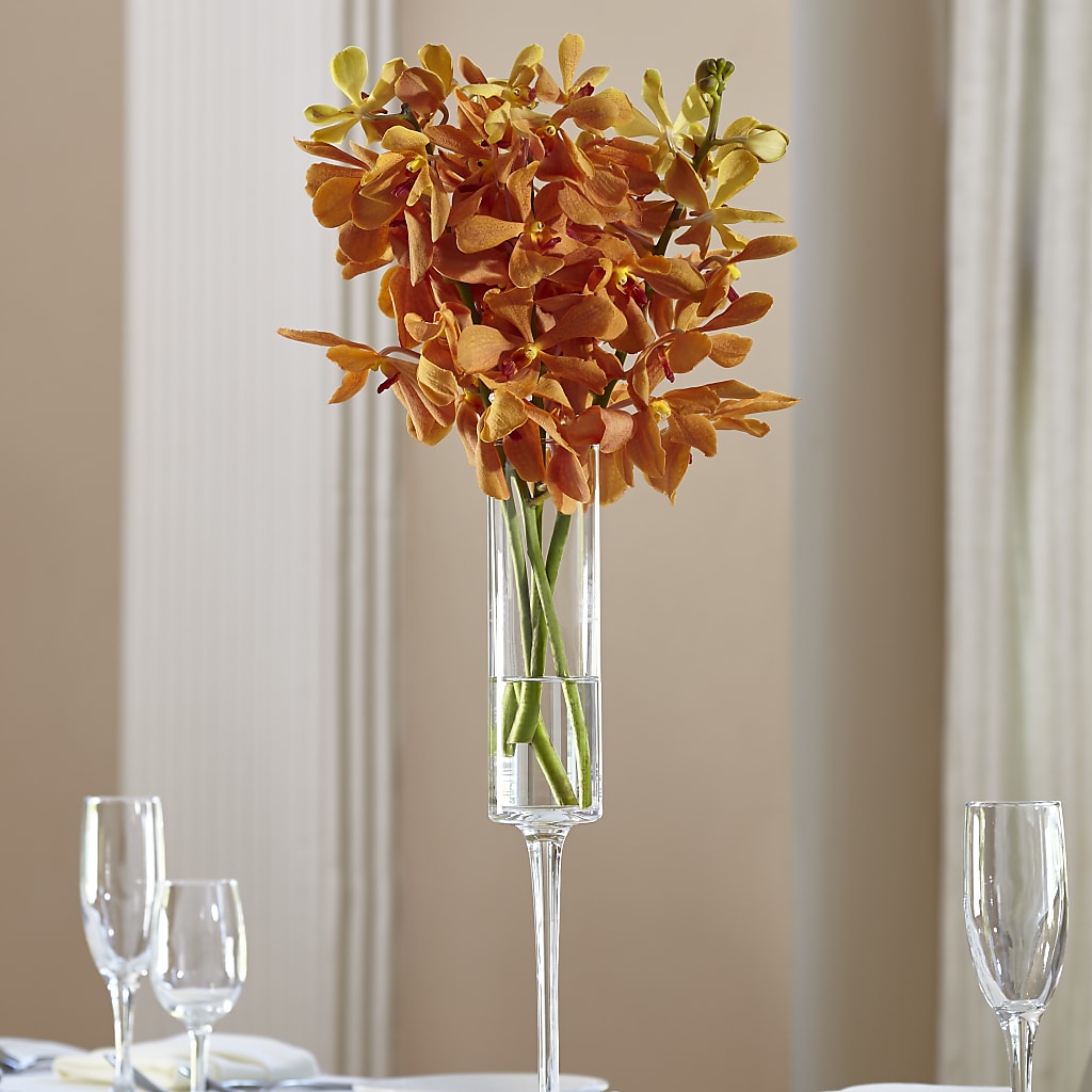 Orange Mokara Bouquet – Garlington Florist, New Bedford MA