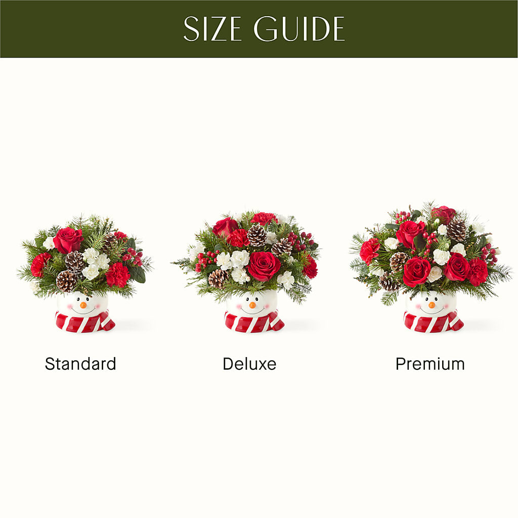 Jolly Snowman Bouquet –  Garlington Florist, New Bedford MA