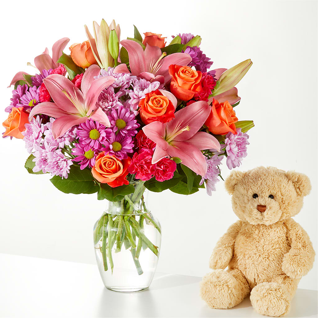 One and Only Bouquet and Bear Bundle –  Garlington Florist, New Bedford MA