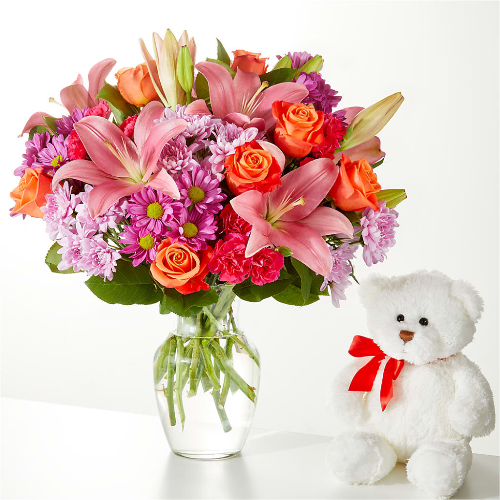 One and Only Bouquet and Bear Bundle –  Garlington Florist, New Bedford MA