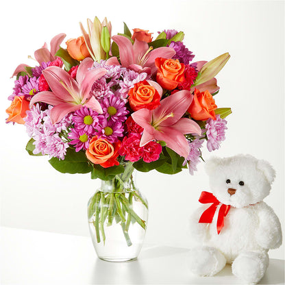 One and Only Bouquet and Bear Bundle –  Garlington Florist, New Bedford MA