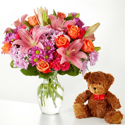 One and Only Bouquet and Bear Bundle –  Garlington Florist, New Bedford MA