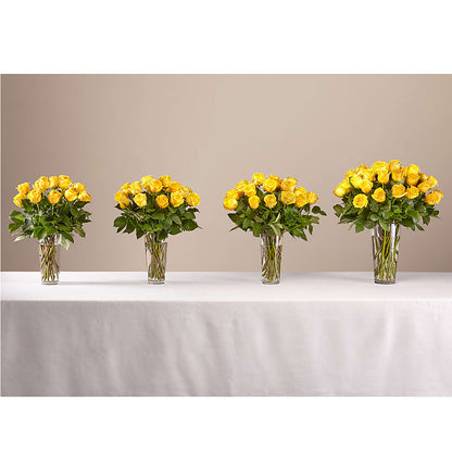 Long Stem Yellow Rose Bouquet –  Garlington Florist, New Bedford MA
