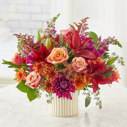 Burgundy Landscape Bouquet –  Garlington Florist, New Bedford MA