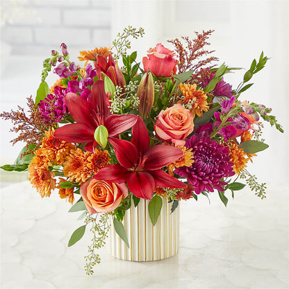 Burgundy Landscape Bouquet –  Garlington Florist, New Bedford MA