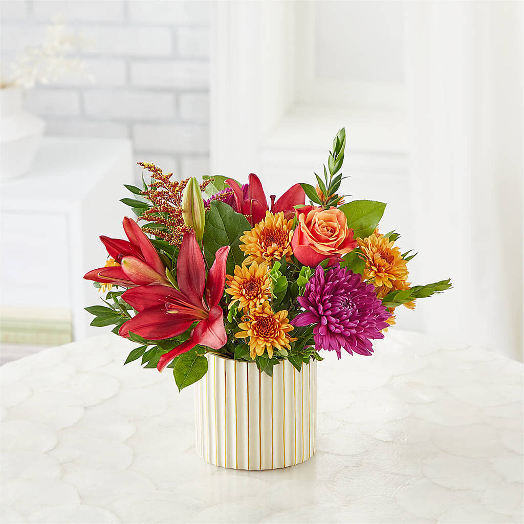 Burgundy Landscape Bouquet –  Garlington Florist, New Bedford MA