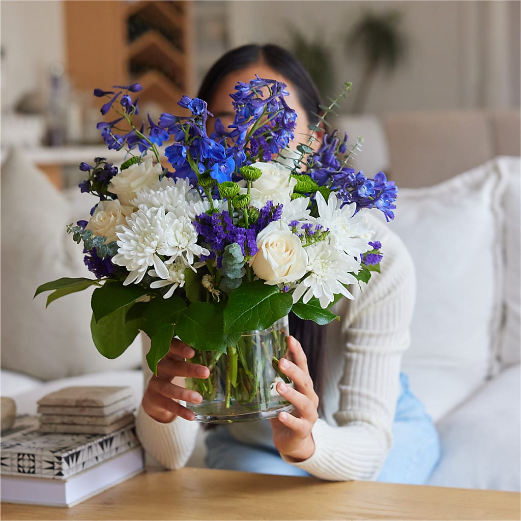 Cerulean Waves Bouquet –  Garlington Florist, New Bedford MA