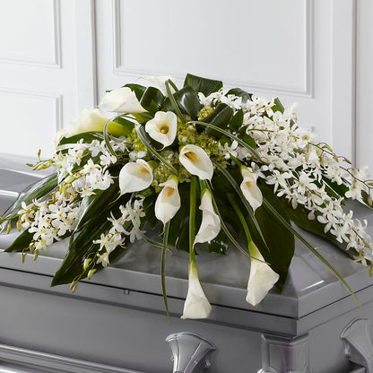 Angel Wings Casket Spray –  Garlington Florist, New Bedford MA