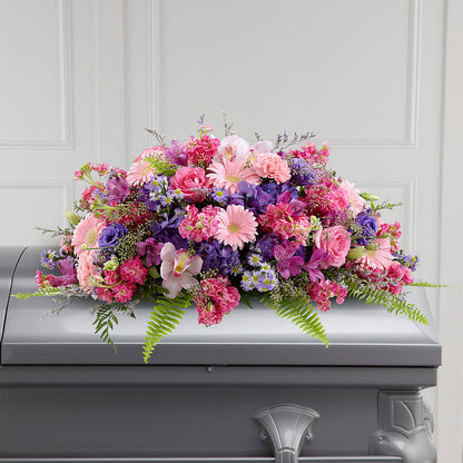 Glorious Garden Casket Spray –  Garlington Florist, New Bedford MA
