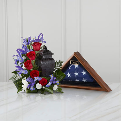 Patriotic Tribute Arrangement –  Garlington Florist, New Bedford MA