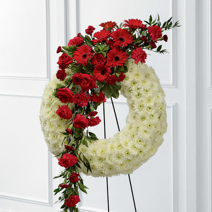 Graceful Tribute Wreath –  Garlington Florist, New Bedford MA