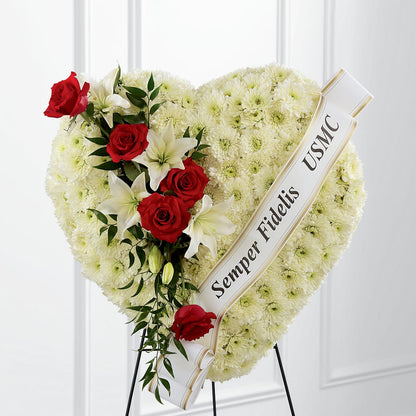 Heartfelt Hero Standing Heart –  Garlington Florist, New Bedford MA
