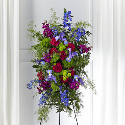 Heavenly Skies Standing Spray –  Garlington Florist, New Bedford MA