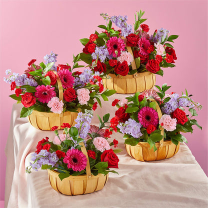 Pink Picnic Basket –  Garlington Florist, New Bedford MA