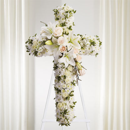 Spiritual Guidance Standing Spray –  Garlington Florist, New Bedford MA