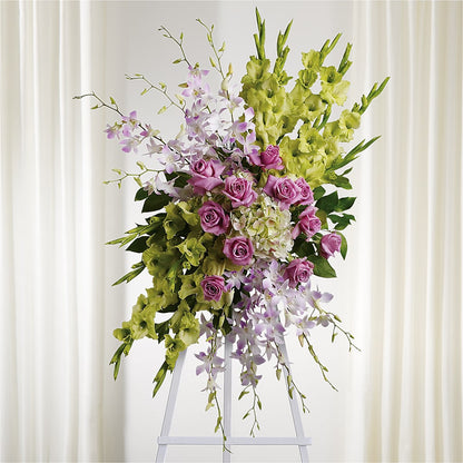 Lasting Legacy Standing Spray –  Garlington Florist, New Bedford MA