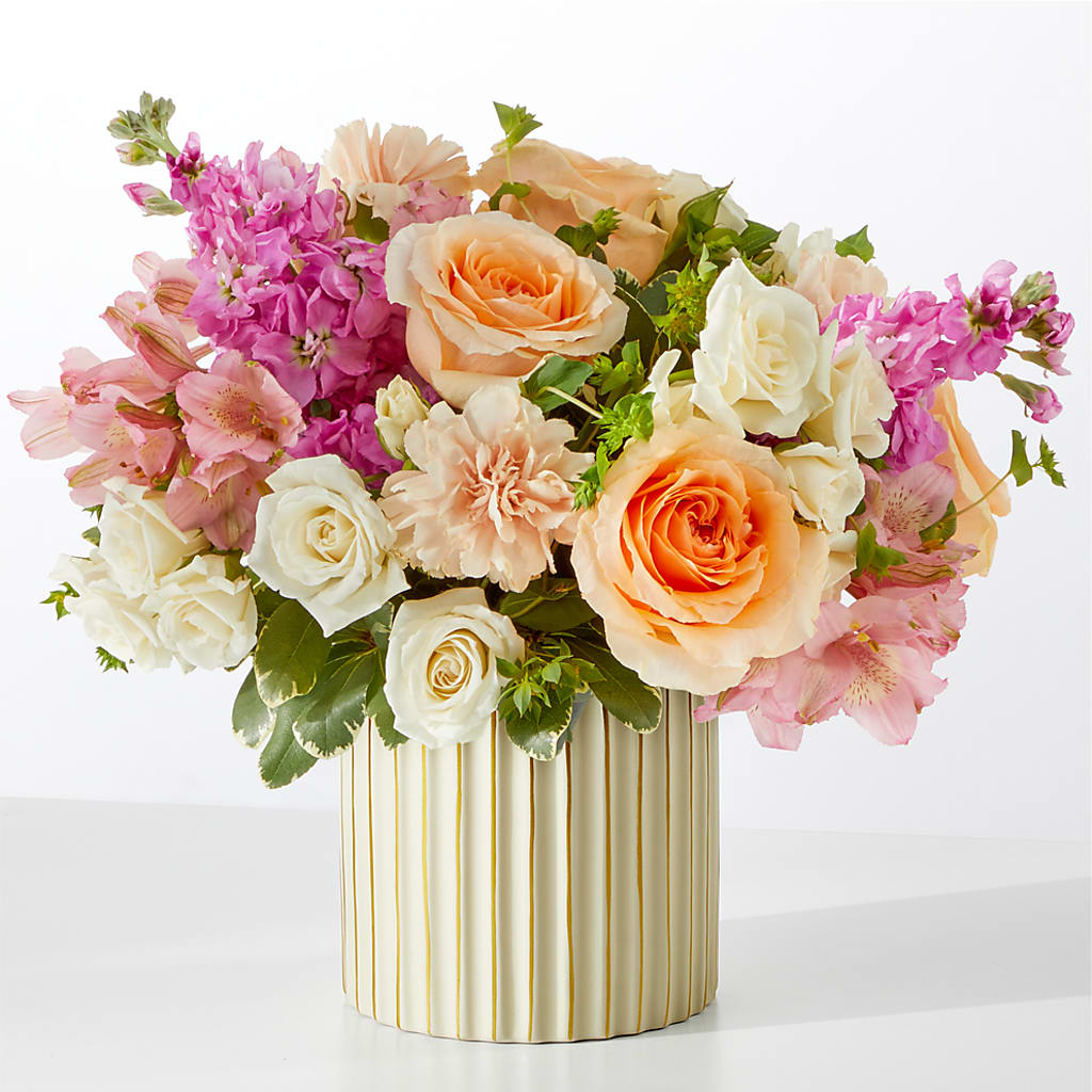 Paradise Bouquet with Ivory Vase –  Garlington Florist, New Bedford MA