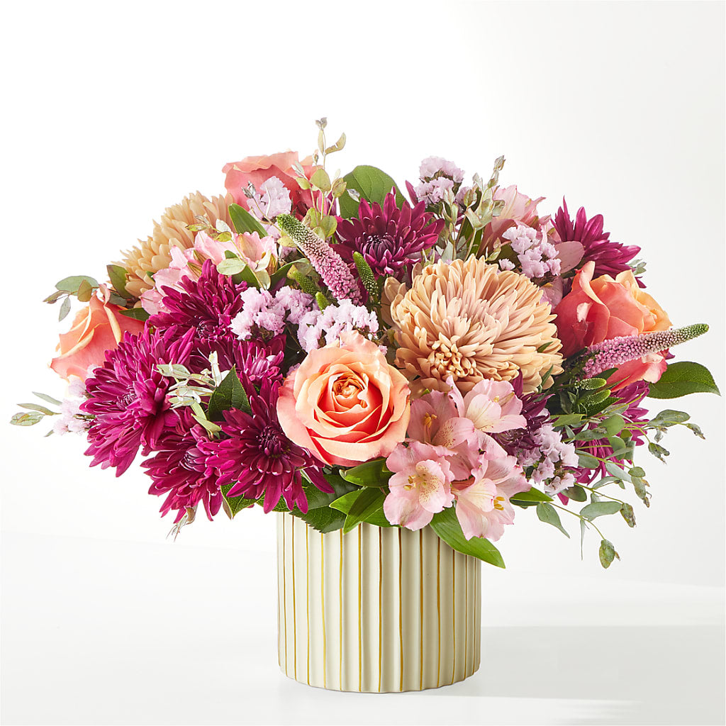 Berry Cobbler Bouquet with Ivory Vase –  Garlington Florist, New Bedford MA